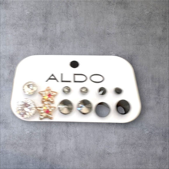 Six pairs of earrings by Aldo, NWT - Picture 2 of 4